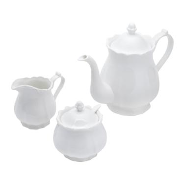 Imagem de WOLFF - Conjunto 3 Peças de Porcelana de Chá Fancy Branco