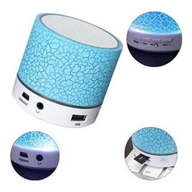 Imagem de Caixa Som Bluetooth Sem Fio Iluminada Recarregável Rádio FM