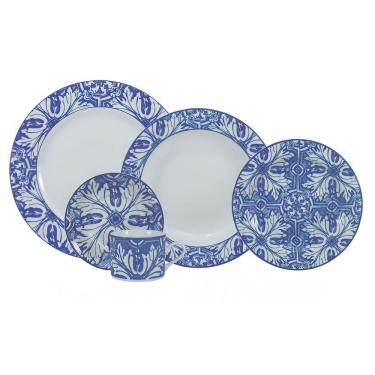 Imagem de Aparelho De Jantar 30 Peças Azulejo Schmidt