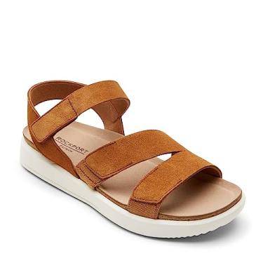 Imagem de Rockport Sandália feminina Kells Bay Gore com alça, Mel, 5