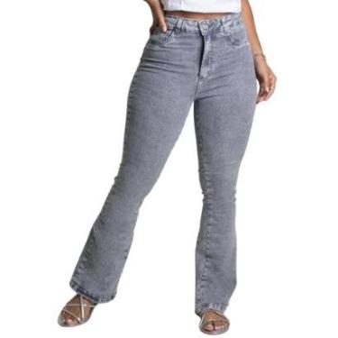 Imagem de Calça Jeans Sawary Bootcut - 278159 - CINZA 42-Feminino