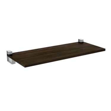 Imagem de PRAT.K Prateleira Tabaco 1,5x25x60 cm – Com Suporte Cinza (Lineare), Estilo e Funcionalidade