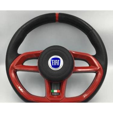 Imagem de Volante Esportivo Itália Palio 1996 97 98 99 2000 A 2013 Vermelho + Cu