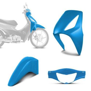 Imagem de Kit Carenagem 3 Peças Pro Tork Biz 125 2006 2007 2008 2009 2010, Único