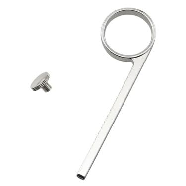 Imagem de DGHAOP Anel de dedo deslizante de válvula de metal compatível com trompetes cornetas trompete acessório de substituição