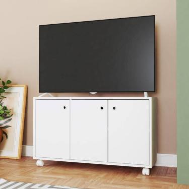 Imagem de Rack 3 Portas 1 Prateleira Mdp 15mm - Branco - Brv