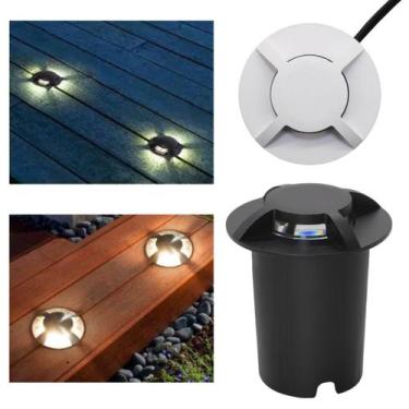 Imagem de Balizador Spot Led SMD 1W Com 4 Fachos Focos De Luz Angular (Branco Qu