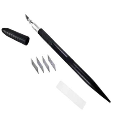 Imagem de Estilete De Precisão De Aço C/5 Lâminas Lm-0051 Lanmax