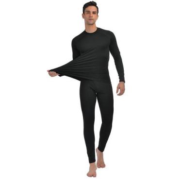 Imagem de Conjunto Térmico Frio Kit Blusa Calça Segunda Pele Feminino Masculino 