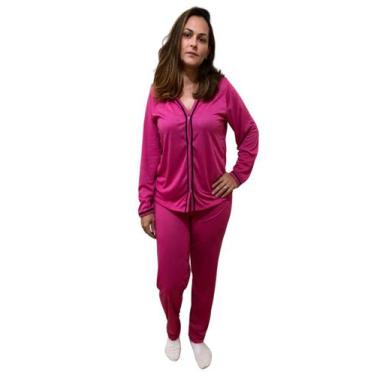 Imagem de Pijama Inverno Feminino Americano Liso - Wju Jeans, Rosa, G