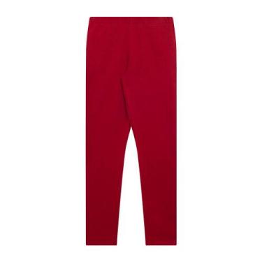 Imagem de Legging Infantil Básica Menina - Vermelho - Tupinikins, 14