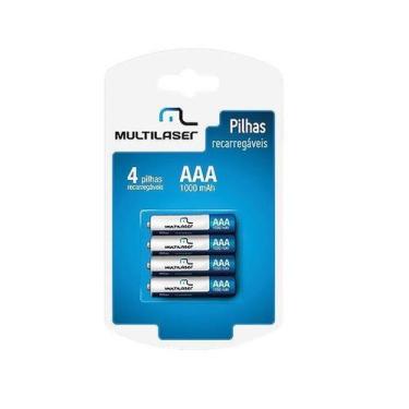 Imagem de Pilha Recarregavel AAA 1000MAH C/4 Multilaser CB050