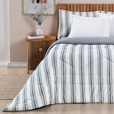 Imagem de Kit Roupa Cama Edredom Super King Scarlett 100% Algodao - De Luca Enxo