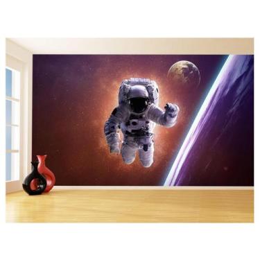 Imagem de Papel De Parede 3D Espaço Estrelas Astronauta 3,5M Nsp92 - Você Decora
