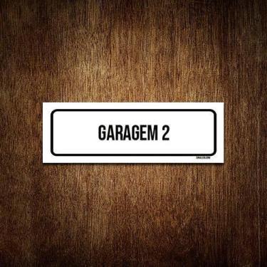 Imagem de Placa De Sinalização Setor - Garagem 2 (30X10) - Sinalizo