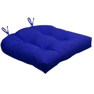 Imagem de Almofada Para Cadeira Futton Solid 40x40cm - FASTLAR, *Azul Royal