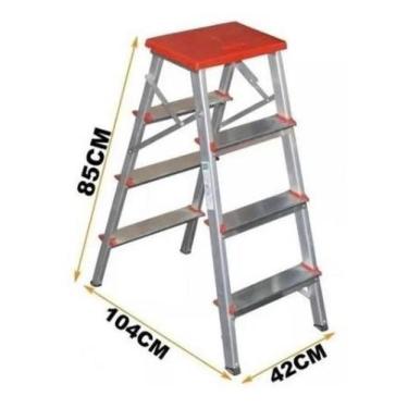 Imagem de Escada Alumínio 03 Degraus + Banqueta Art Factory - Star