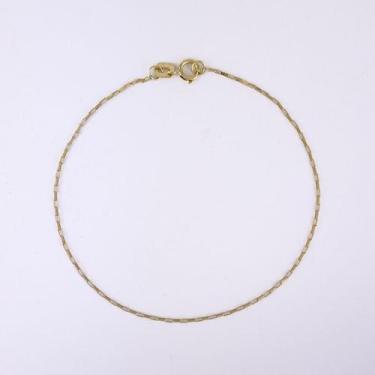 Imagem de Pulseira Feminina Tijolinho 16 Cm Ouro 18k 750 Certificado G - JOIE JO