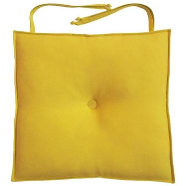 Imagem de Almofada Para Cadeira 40x40cm Moond - Amarelo - FASTLAR