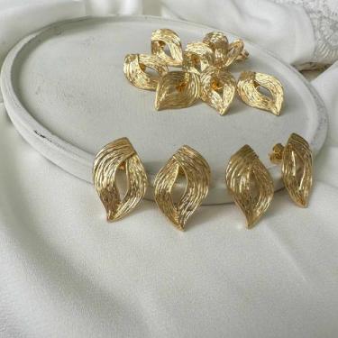Imagem de Brinco gaia banhado em ouro 18k - Casllu Semijoias