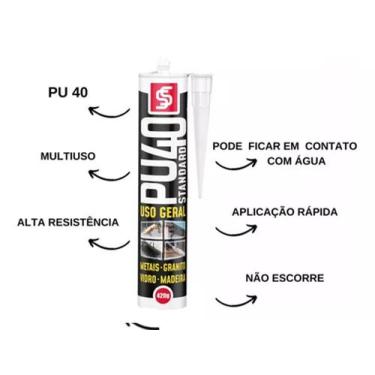 Imagem de Silicone Selante Pu40 Vedação Profissional Flex 420gr  - Só Selantes, 