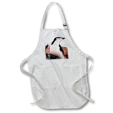 Imagem de 3dRose Avental Chinstrap Penguin, comprimento total, 61 x 76 cm, branco, com bolsos