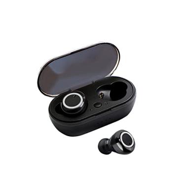 Imagem de Y50 True Wireless BT5.0 Fones de ouvido Música Fone de ouvido intra-auriculares Controle de toque Fone de ouvido esportivo com microfone Estojo de carregamento de 450mAh