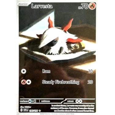 Imagem de Carta Pokémon - Larvesta 196/191 - Fagulhas Impetuosas - Copag