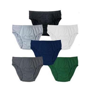 Imagem de Kit 12 Cuecas Slip Comum E Plus Size Básica 100% Algodão Masculino Adu