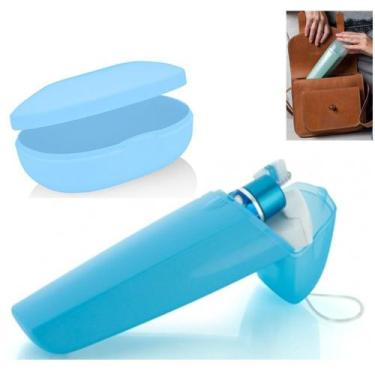 Imagem de Kit Estojo Porta Escovas Creme E Saboneteira Para Bolsa Mala Viagem - 