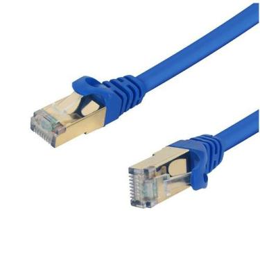 Imagem de Cabo De Rede Rj45 Cat7 Até 10 Gbps Blindado 2,5m Com Trava - PLUSCABLE