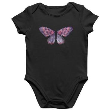 Imagem de Body Bebê Algodão Borboleta Lilás - Foca na Moda, Preto, GG