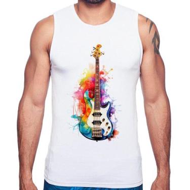 Imagem de Regata Contra Baixo Watercolor - Foca na Moda, Branco, GG