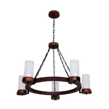 Imagem de Lustre Country 1105E Luminária Rústica 5 lâmpadas  Luminárias Müller