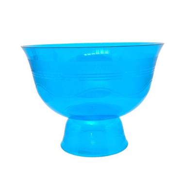 Imagem de Taça Sobremesa Grande 2litros Transparente Acrilico - Deluma, Azul tra