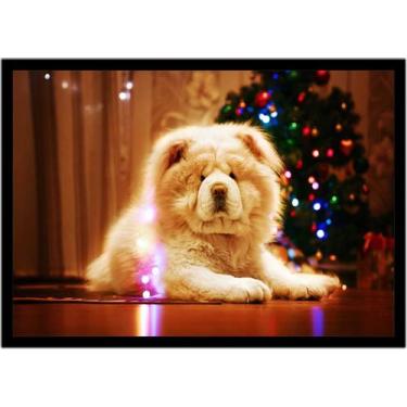 Imagem de Quadro Decorativo Animais Cachorro Chow Chow Veterinário Pet Shop Natu