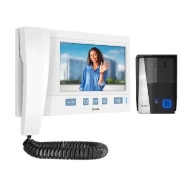 Imagem de Kit Vídeo Porteiro Série Advance Branco Tela 7" HDL