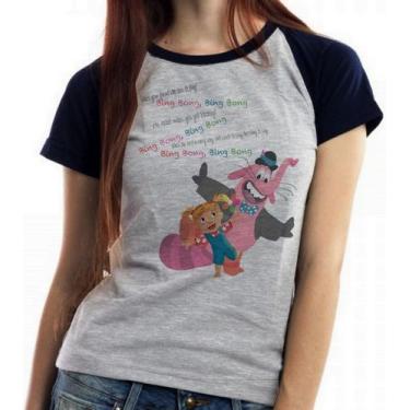 Imagem de Baby look blusa feminina ou Camiseta unissex  Divertidamente elefante 