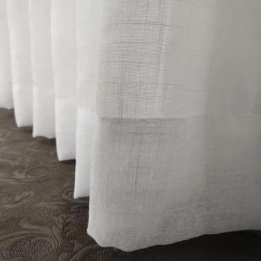 Imagem de Cortina Gaze Linho Forro Microfibra Argola 6,00x2,50 Ondulada - Salvat