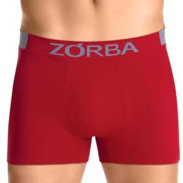 Imagem de Cueca Boxer Extreme Sport Microfibra Zorba 836 Sem Costura, Vermelho, 