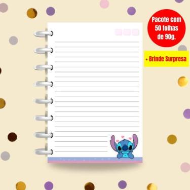 Imagem de Refil para Caderno de Disco Sistema Inteligente   Lilo & Stitch  - Cor