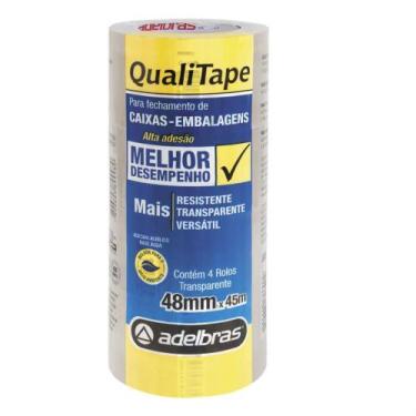 Imagem de Fita para Empacotamento Qualitape 48MM X 45M Transparente - Pacote com