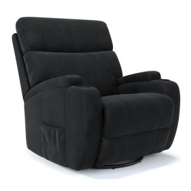 Imagem de Poltrona do Papai Reclinável Elétrica Em Suede - Modelo Imperial Damie