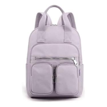 Imagem de Mochila Impermeavel Grande Faculdade Viagem Espaçosa 2025 - Alwy, Lila