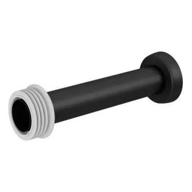 Imagem de Tubo Ligação Bacia Vaso Sanitário Docol Preto Fosco Onix 006263CE