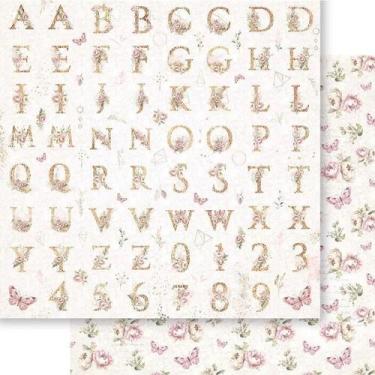 Imagem de Papel Scrapbook Dupla Face Alfabeto Vintage Sd-1296 30,5x30,5cm Litoar