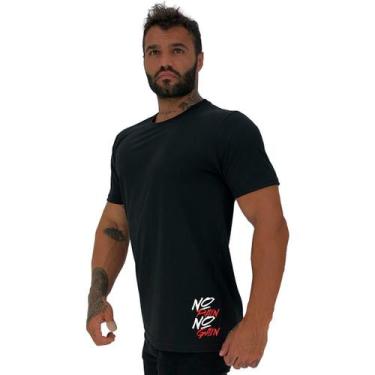 Imagem de Camiseta Tradicional Masculina MXD Conceito Estampa Lateral No Pain No
