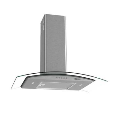 Imagem de Coifa de Parede Clean Vidro Curvo 75cm 140W Nardelli, Kromanox, 110V