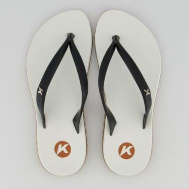 Imagem de Chinelo Kenner Ibiza Pro Feminina Branco e Preto, 35