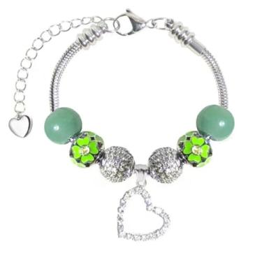 Imagem de White Birch Pulseira com pingente Pandora para o mês todo, melhores presentes de aniversário para mulheres e meninas, joias DIY, 6.7 inch, Pedra preciosa, Zircônia cúbica